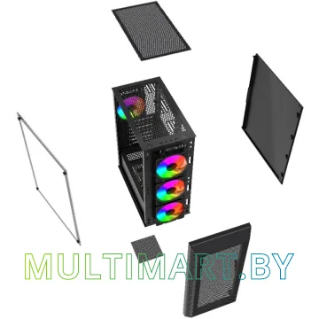 Корпус Powercase Mistral S4B Tempered Glass CMSB-L4 картинка 8